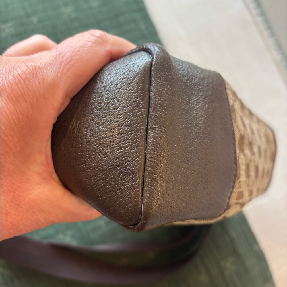 Gucci Tan and Brown Monogram Bag 234 - Picture 5 of 16